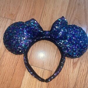 Sequin purple & blue Minnie Mouse Ears Headband